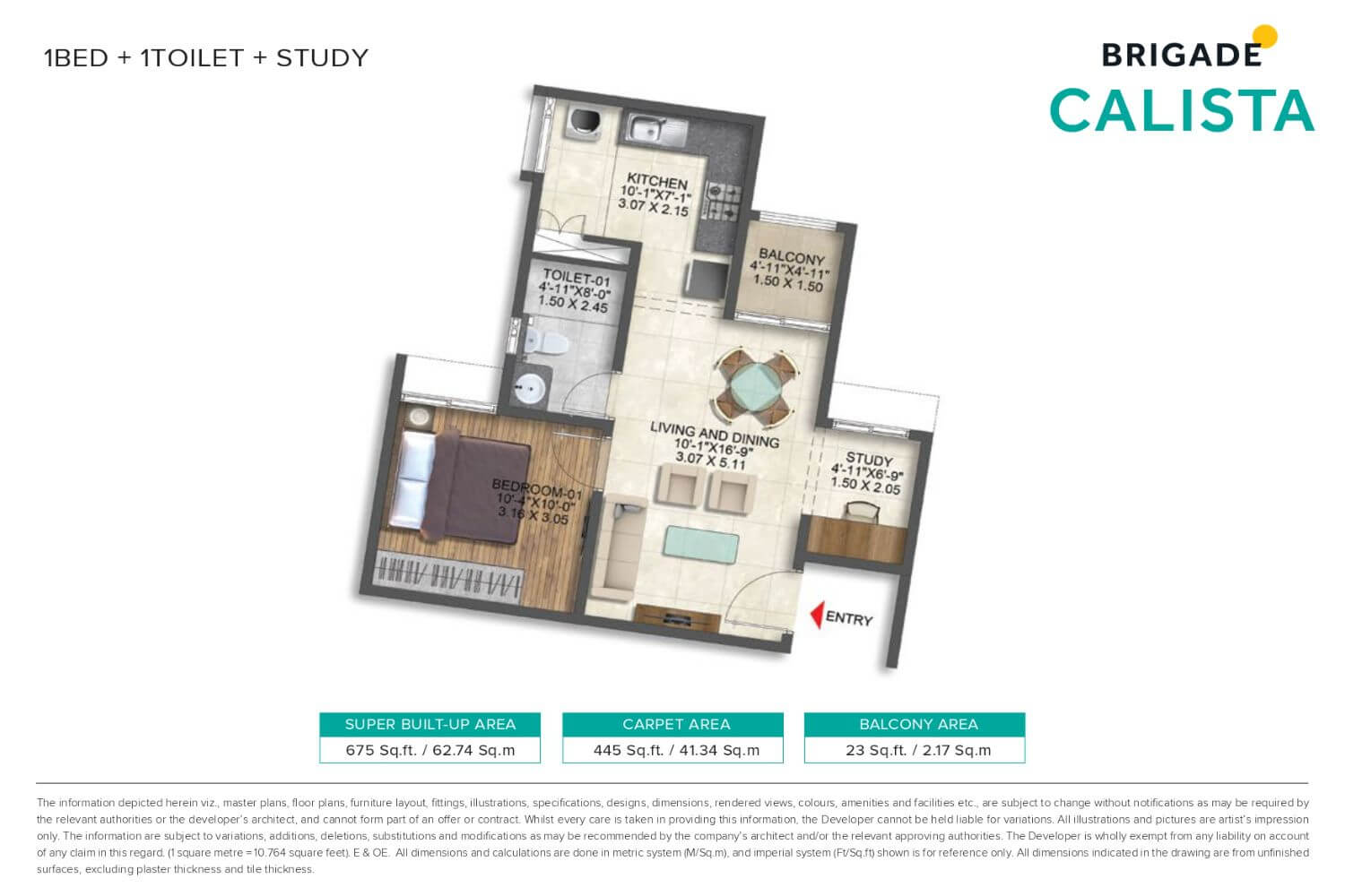 Brigade Calista Floor Plan
