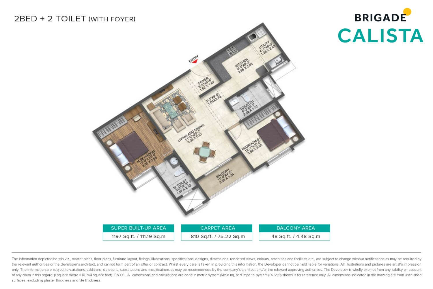 Brigade Calista Floor Plan